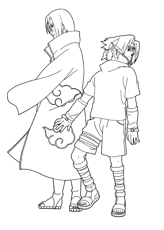 Coloring page - Sasuke e Itachi