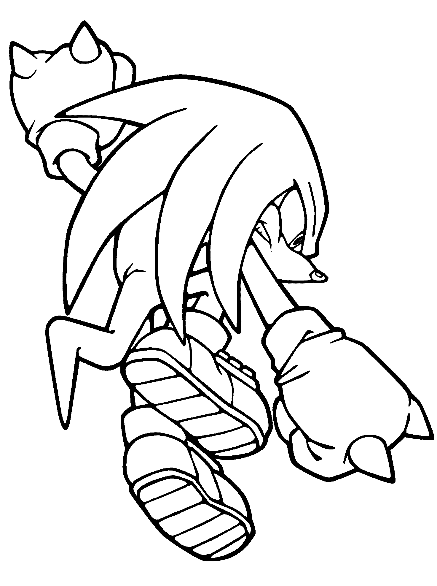 Coloring page Knuckles