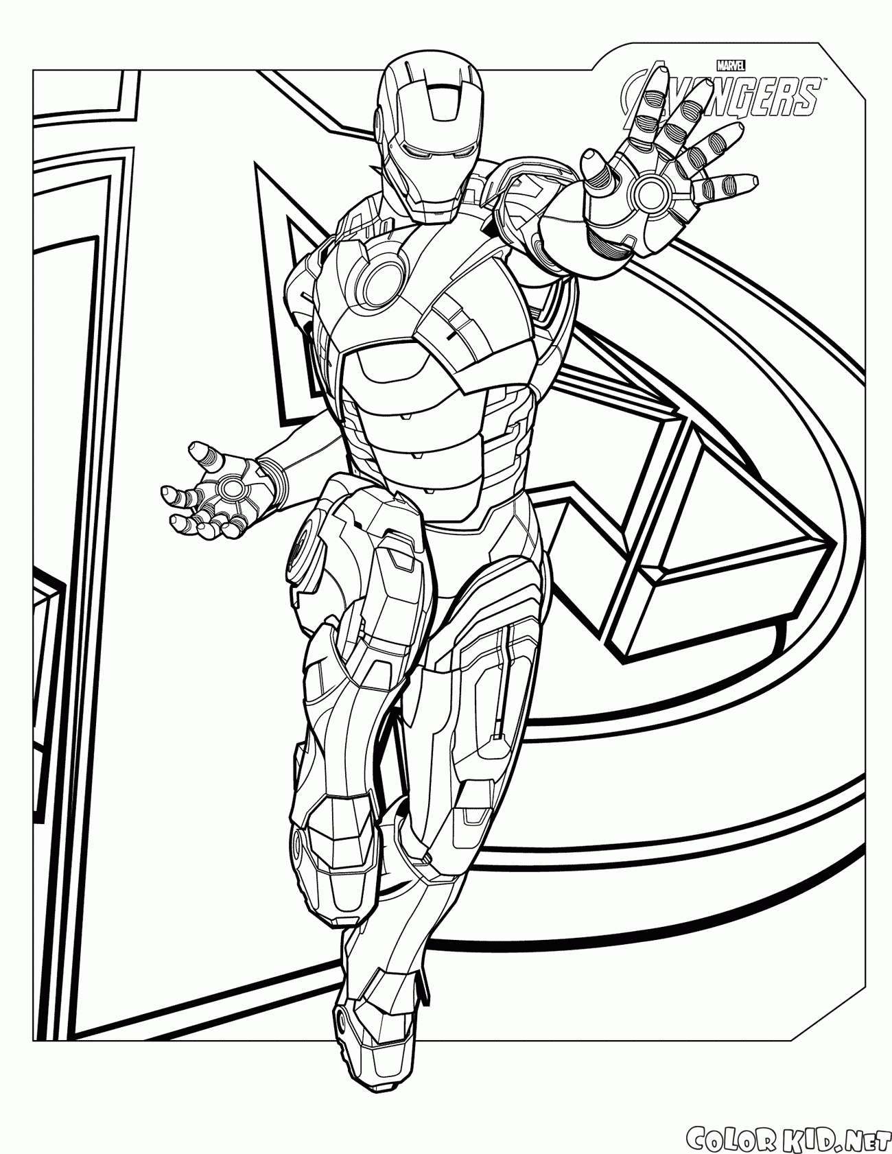 Coloring page Homem de Ferro