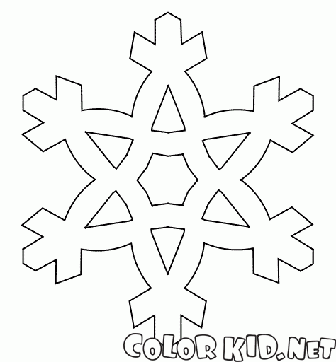 coloring page floco de neve para crianças