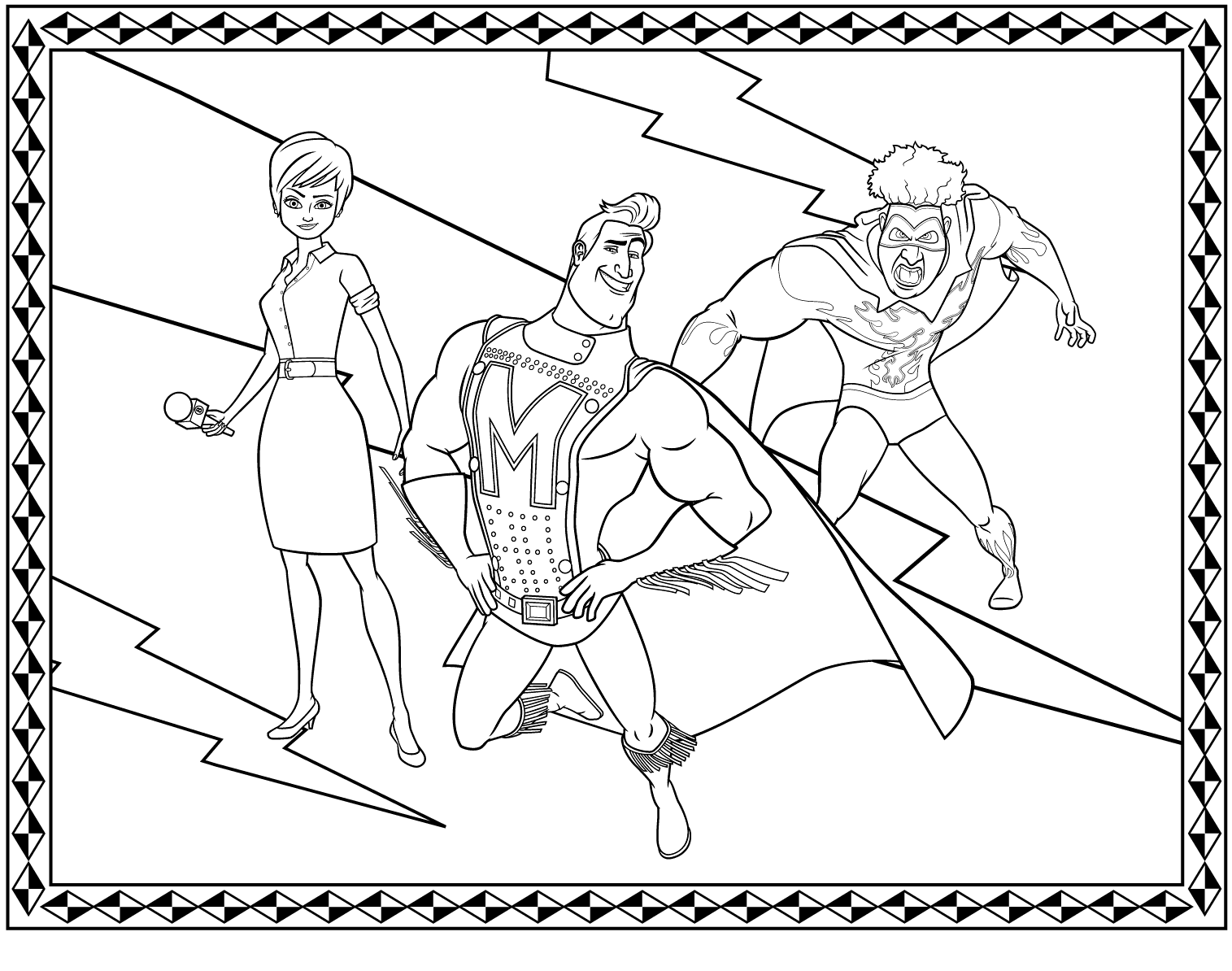Coloring Page Roxanne Ritchie Metro Man E Aperte