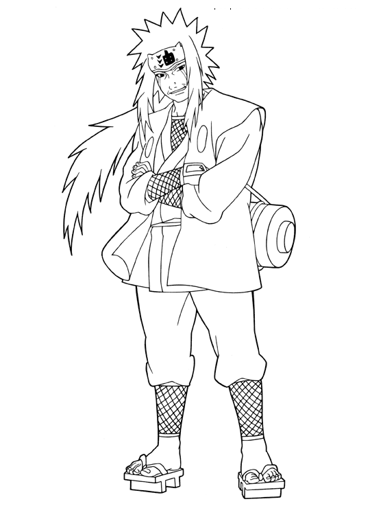 Coloring page - Jiraiya