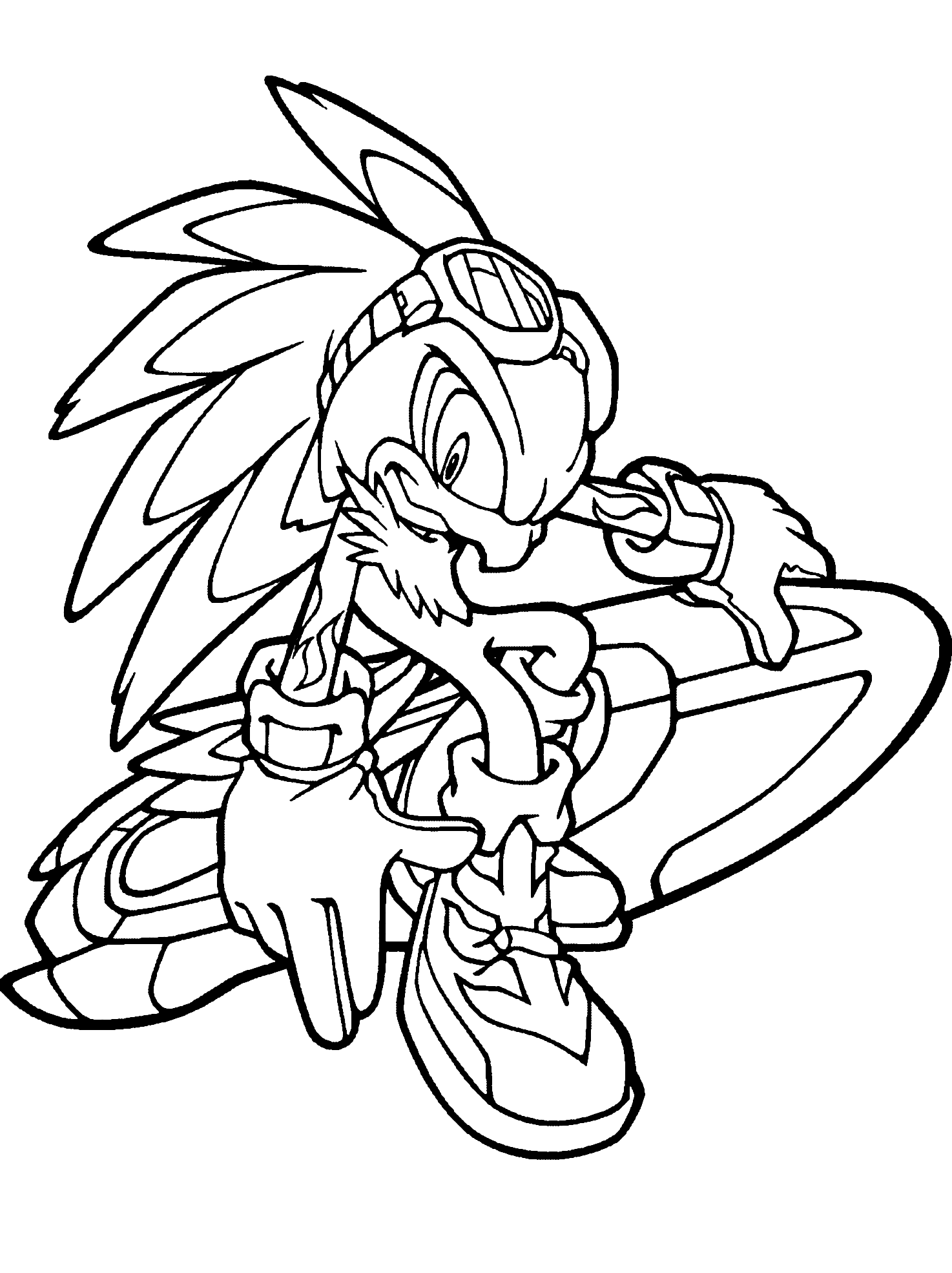 Coloring page - Jet the Hawk