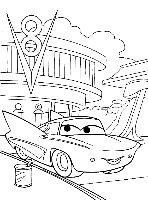 Coloring page - Proprietário do posto de gasolina