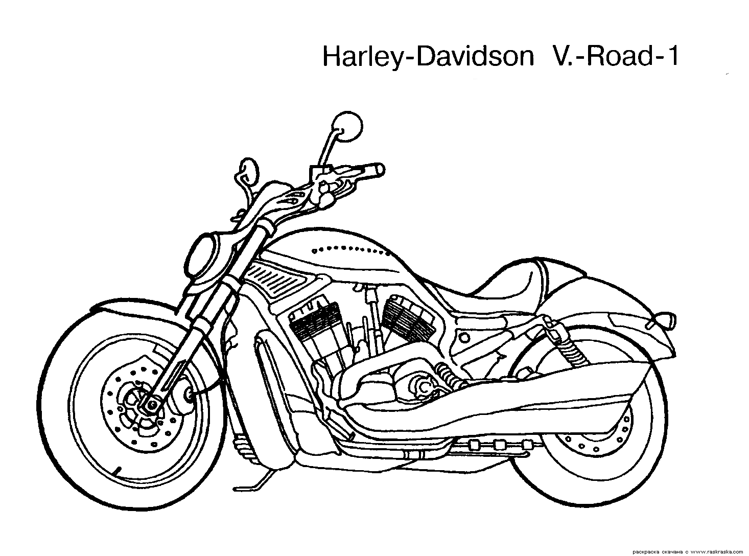 Coloring page - Motocicleta é sempre popular