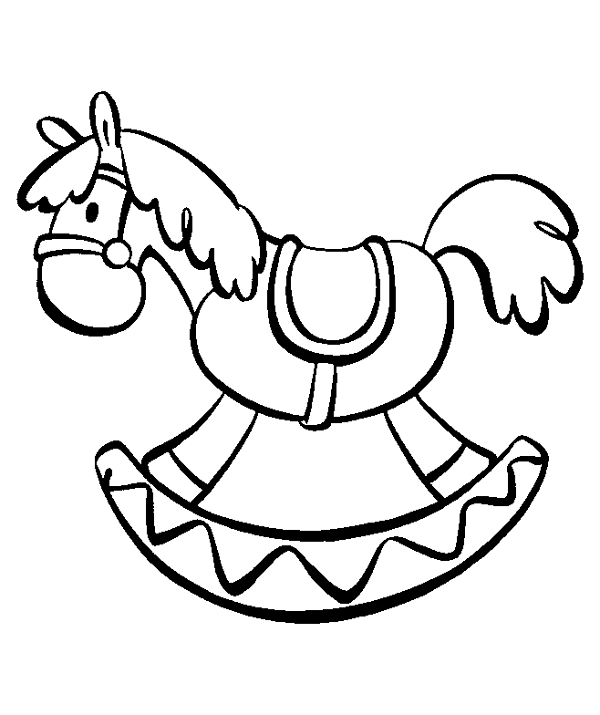 Coloring page - Cavalo no prado