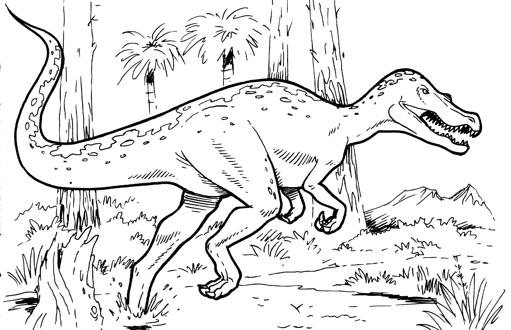 Coloring page - Baryonyx