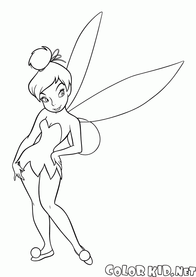 Desenhos para imprimir e pintar da Tinker Bell