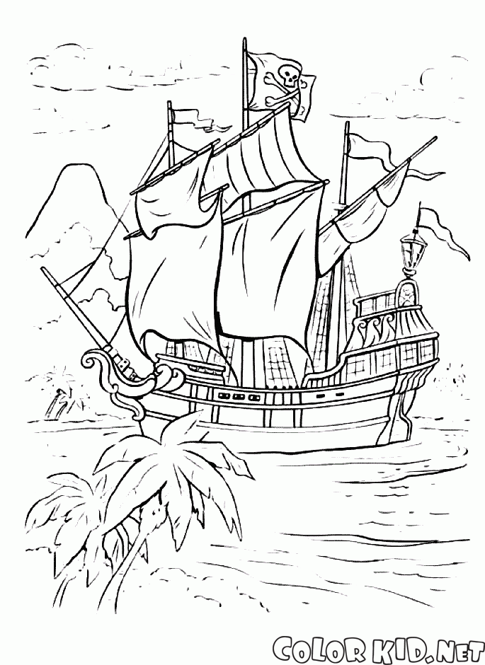Navio pirata de James Gancho