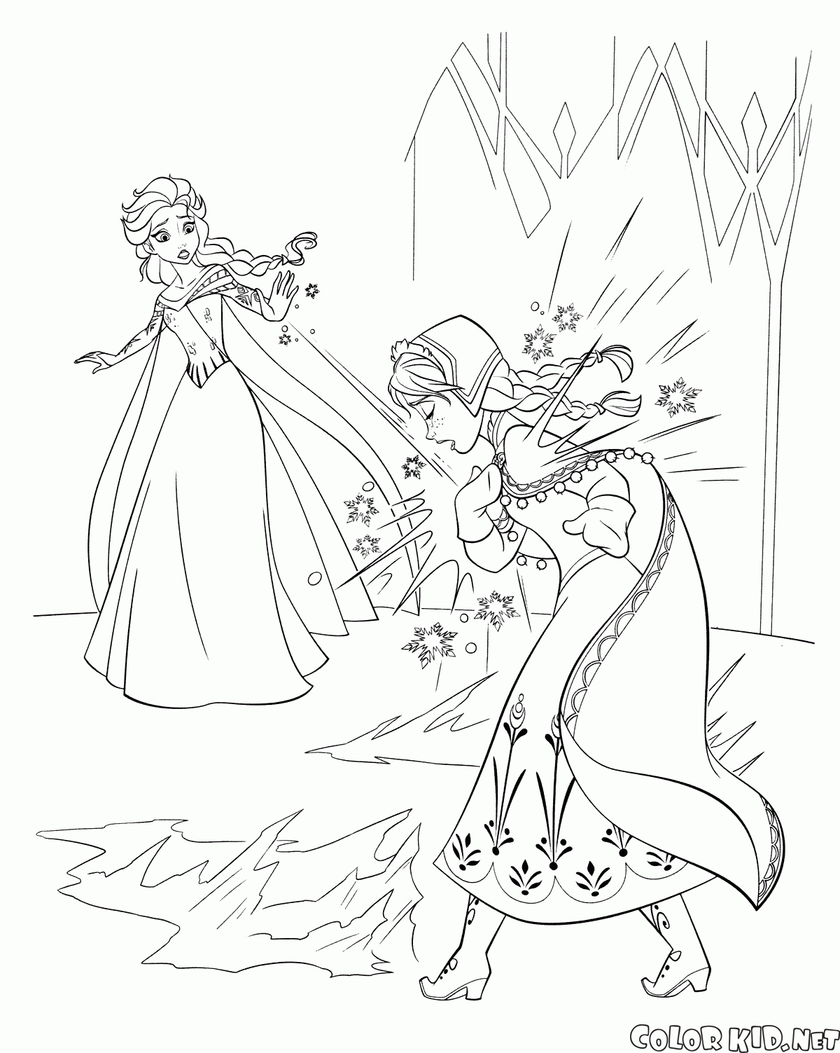 Elsa fere sua irmã