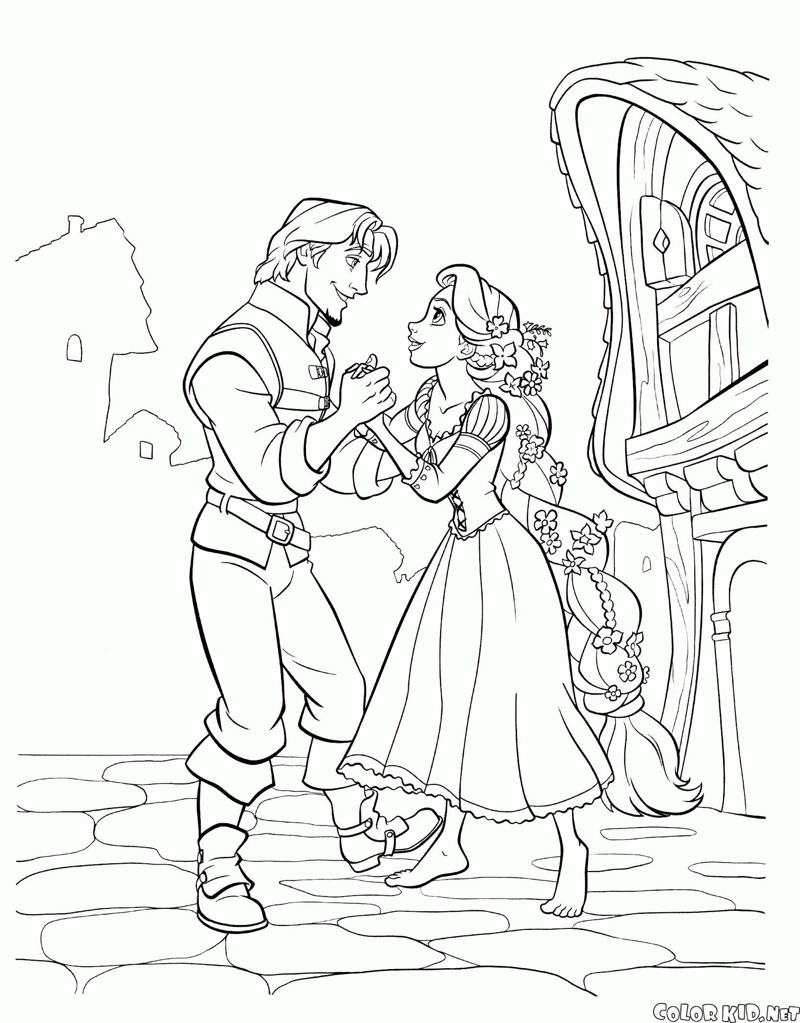 Reunião Flynn e Rapunzel