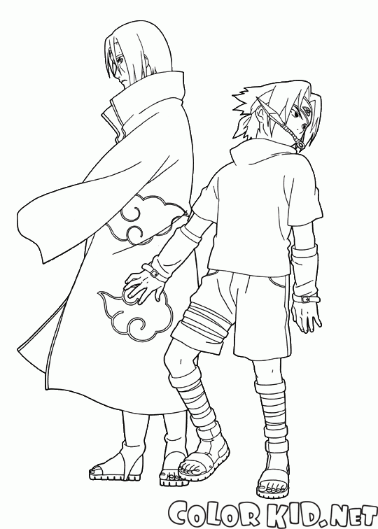 Coloring page - Sasuke e Itachi