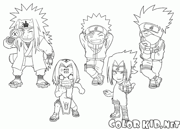 Naruto para colorir