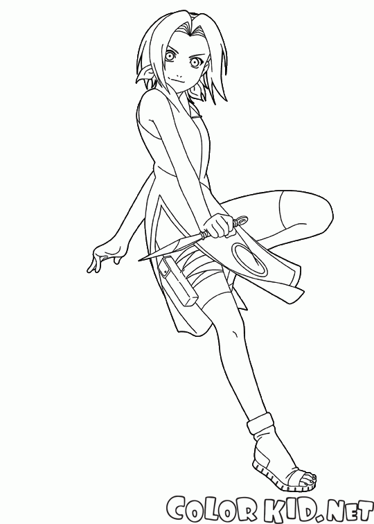 Sakura Haruno para Colorir