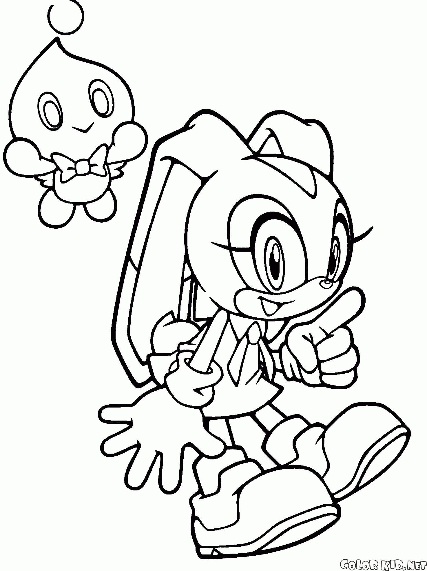 Desenho 02 de Miles Tails Prower para colorir