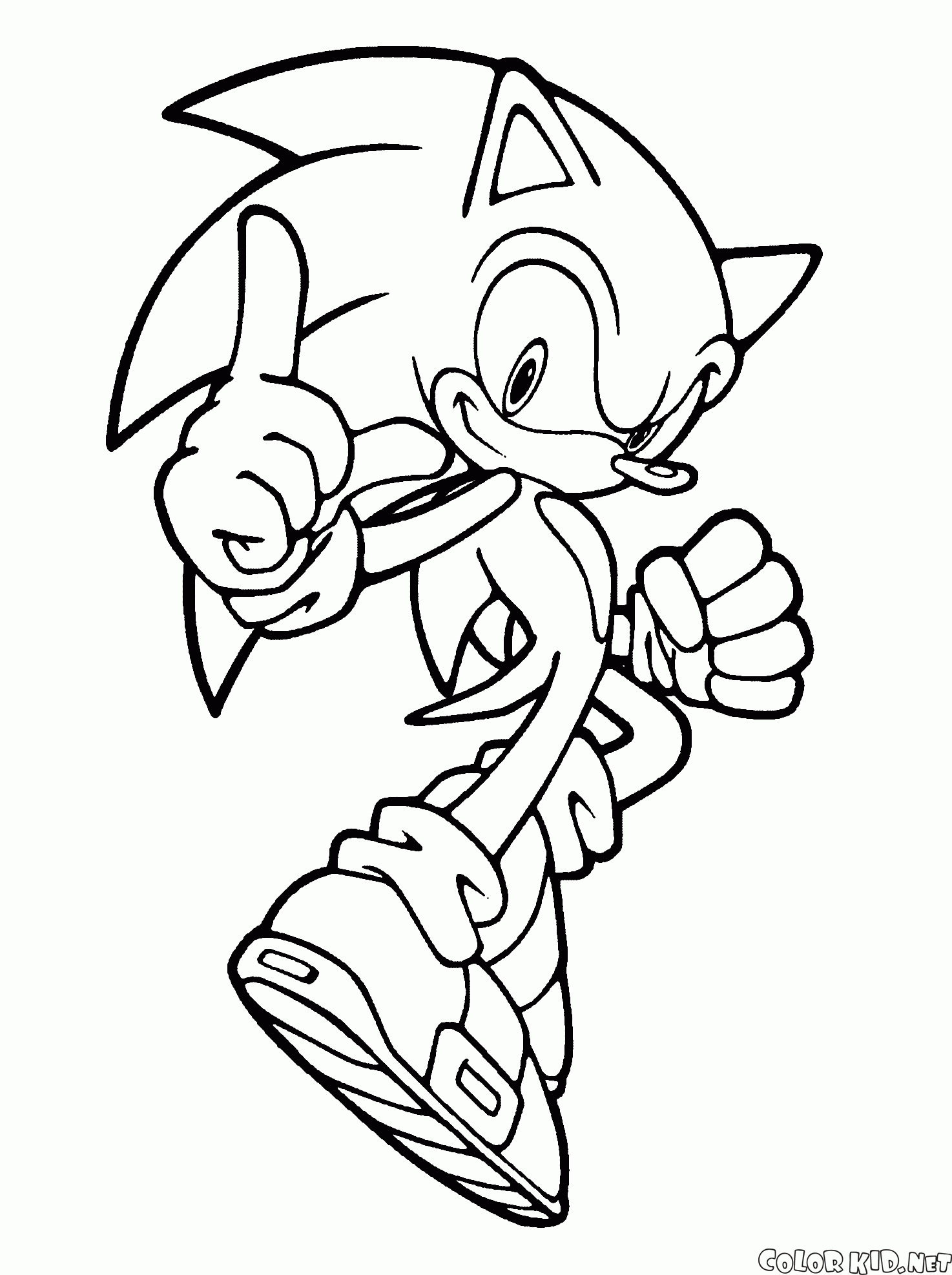 Desenho 02 de Miles Tails Prower para colorir