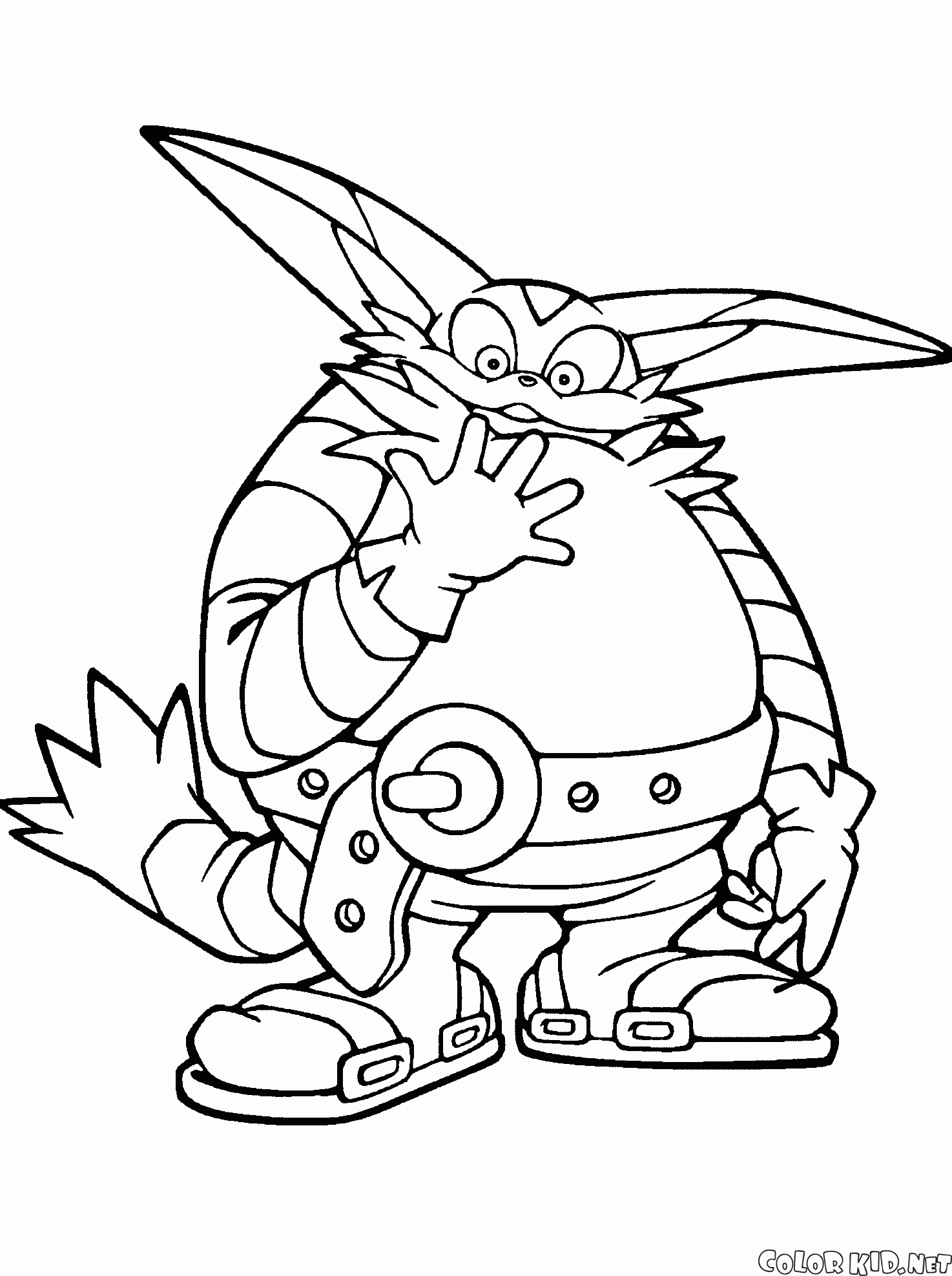 Coloring page - Big the Cat