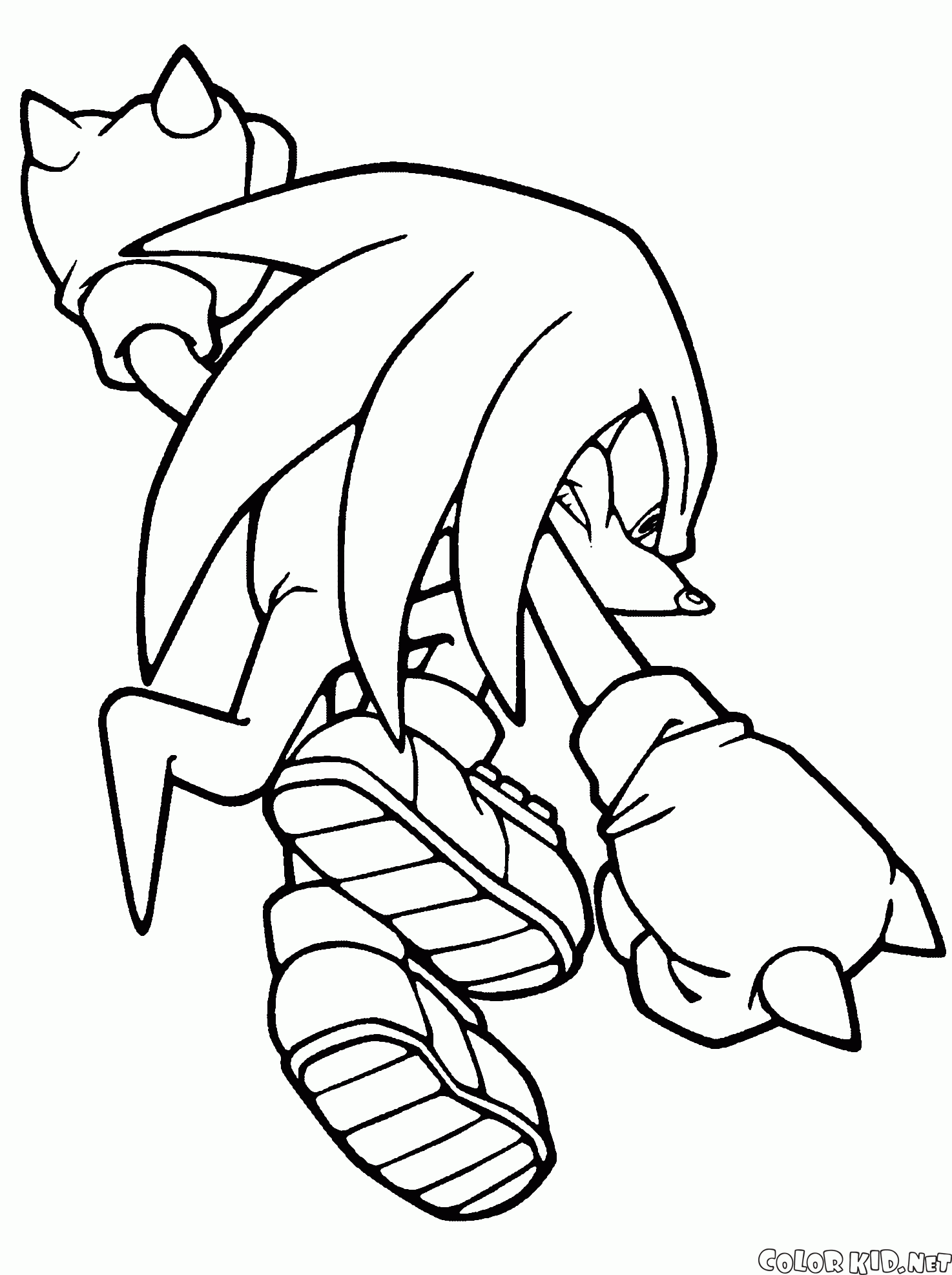 Coloring page - Knuckles