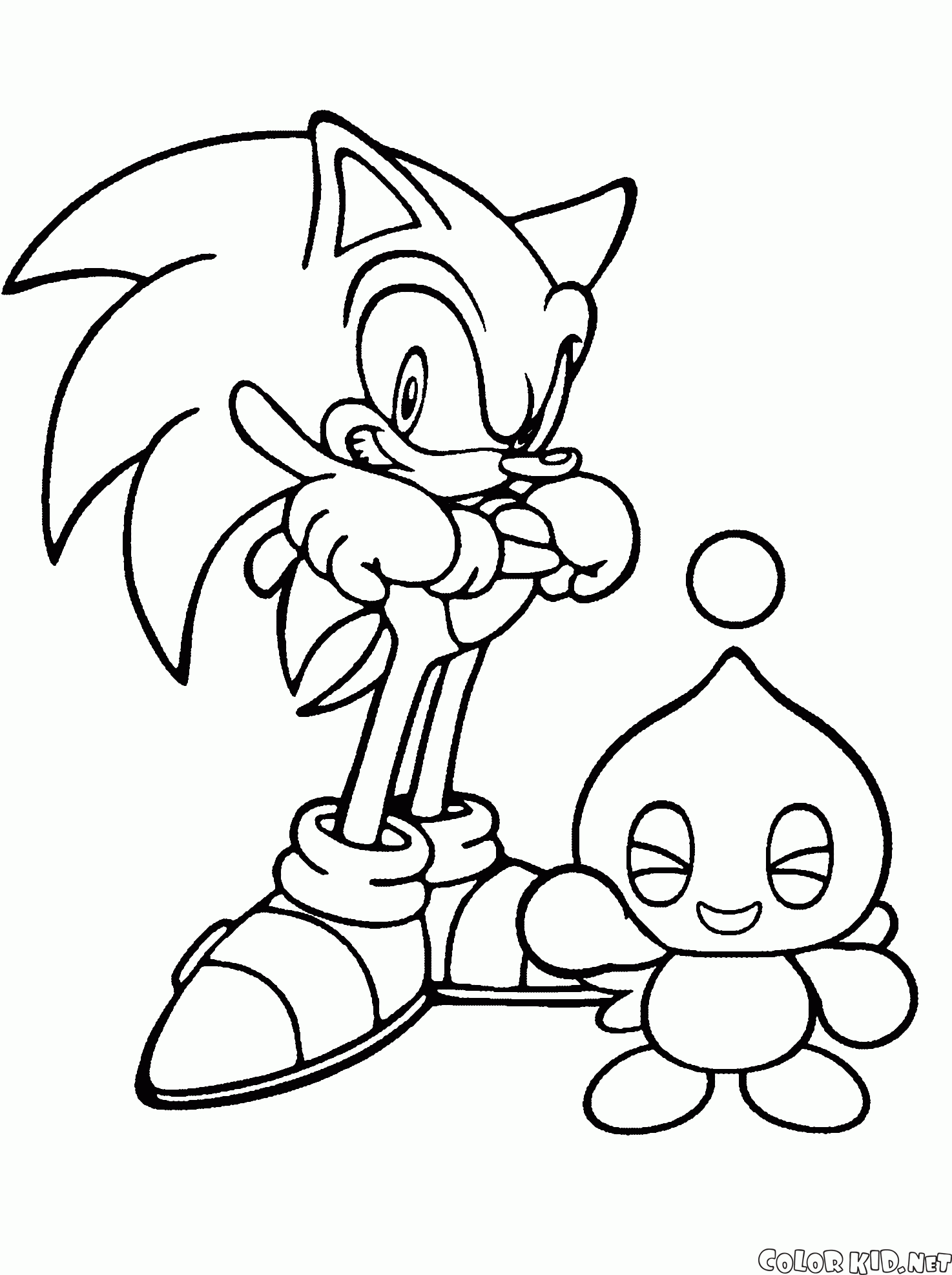 Coloring page - Sonic Unleashed