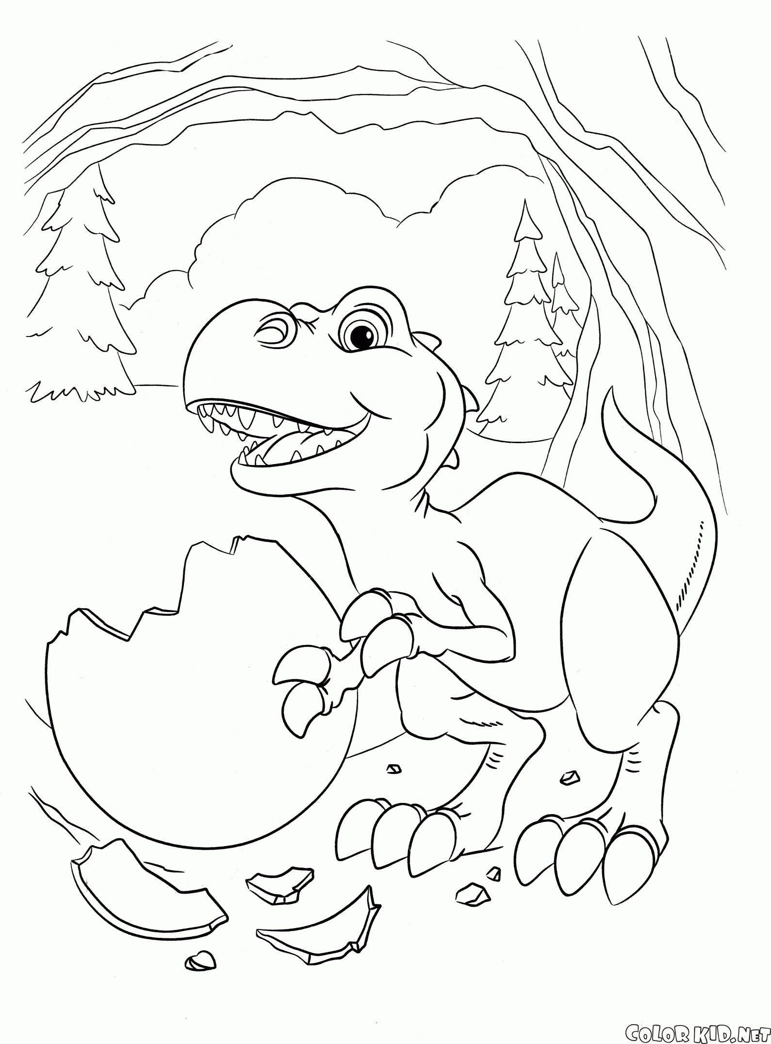 Coloring page - Dinossauro minúsculo