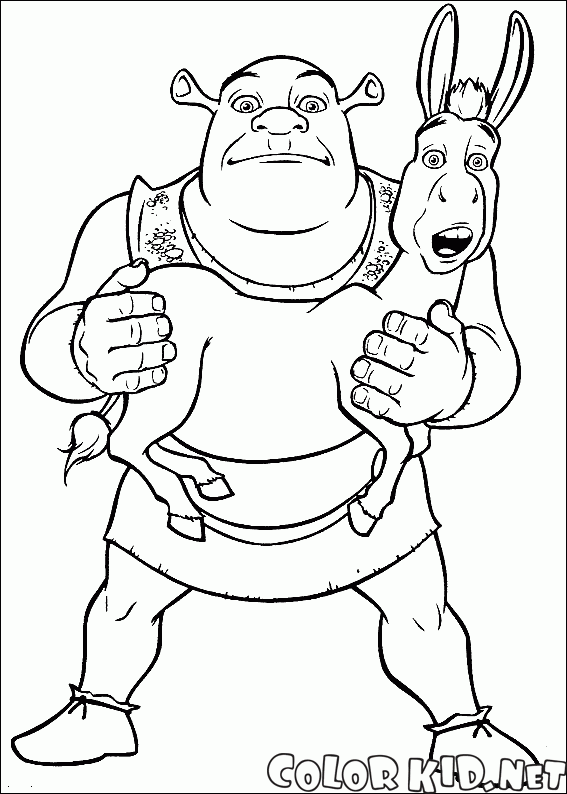 Desenhando e Colorindo o Burro do Shrek 