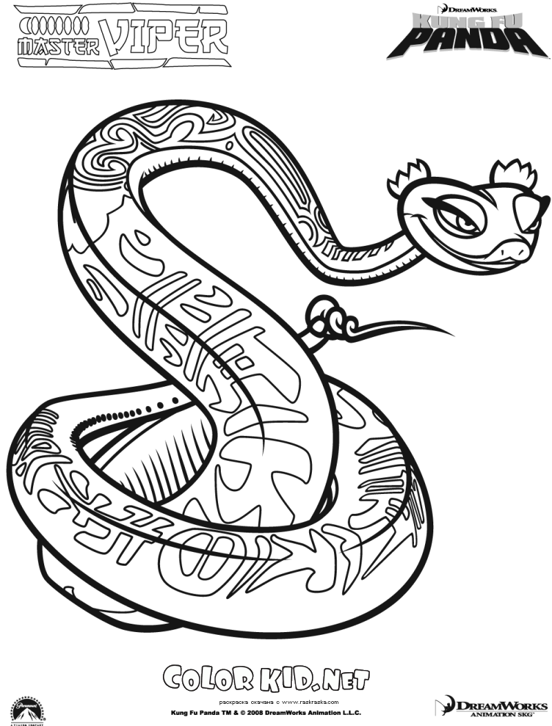 Desenhos de cobra vermelha para colorir