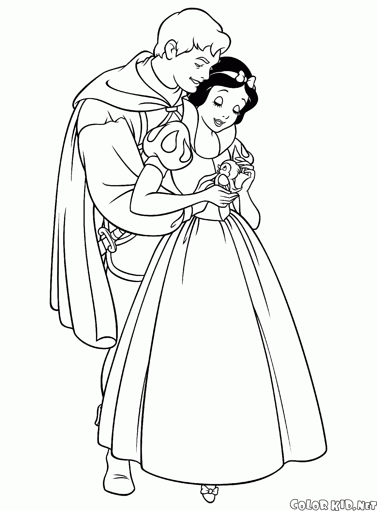 Desenhos de Branca de Neve e os Sete Anões para colorir - Páginas