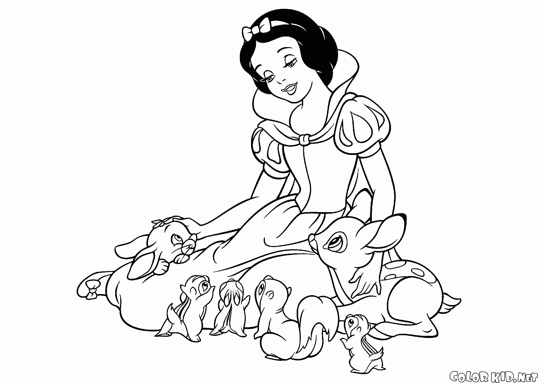 Snow White animais de estimação