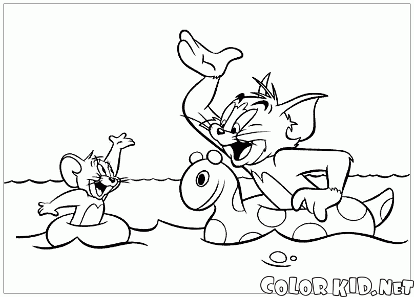 Tom e jerry desenho colorir