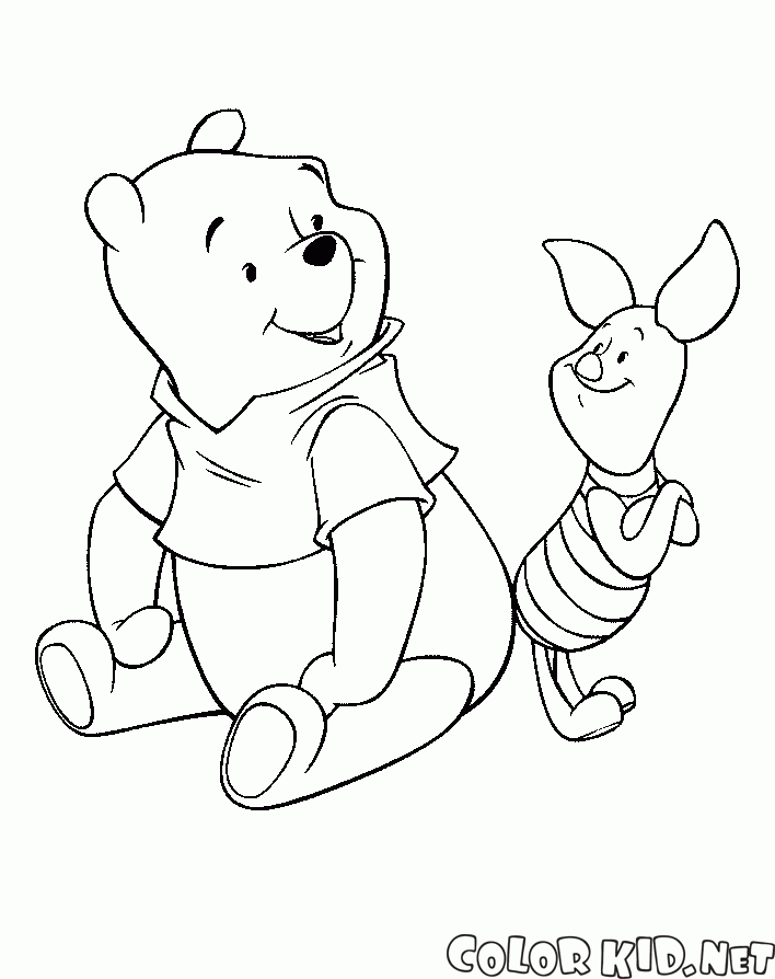 Piglet para coloriar