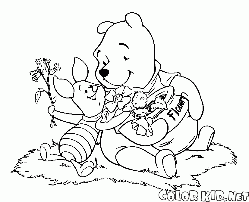 Leitão e Winnie the Pooh