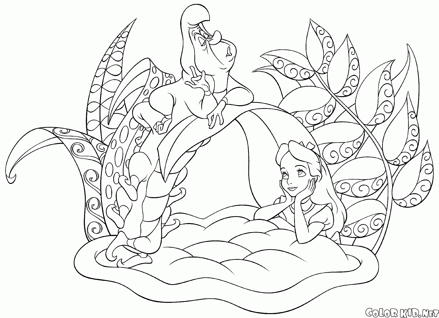 Coloring page - Mowgli com fogo