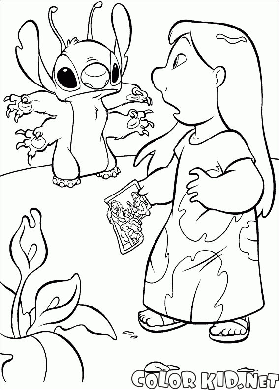 Desenhos para colorir de lilo e stitch 