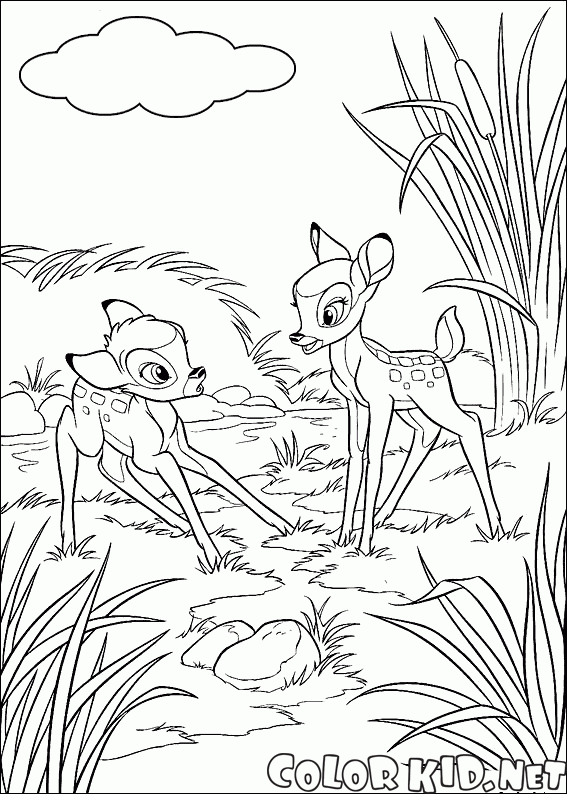 Bambi encontra Faline