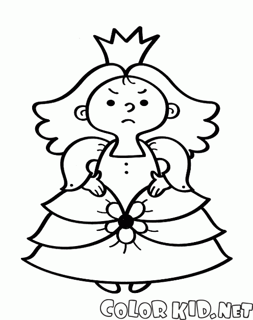 Princesa irritado