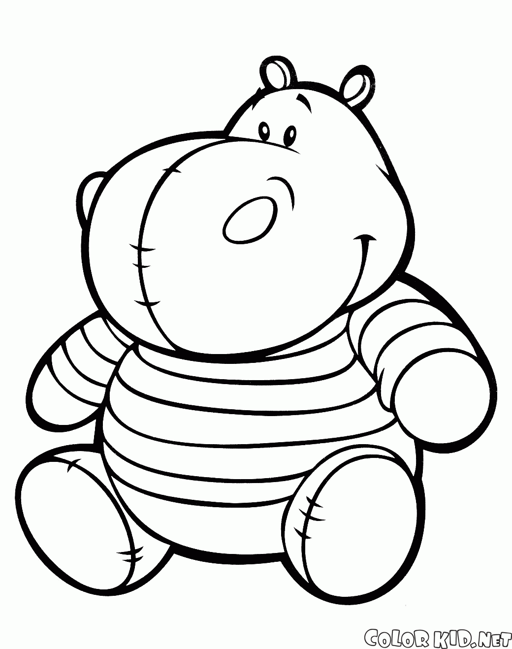 Coloring page - O trator de brinquedo