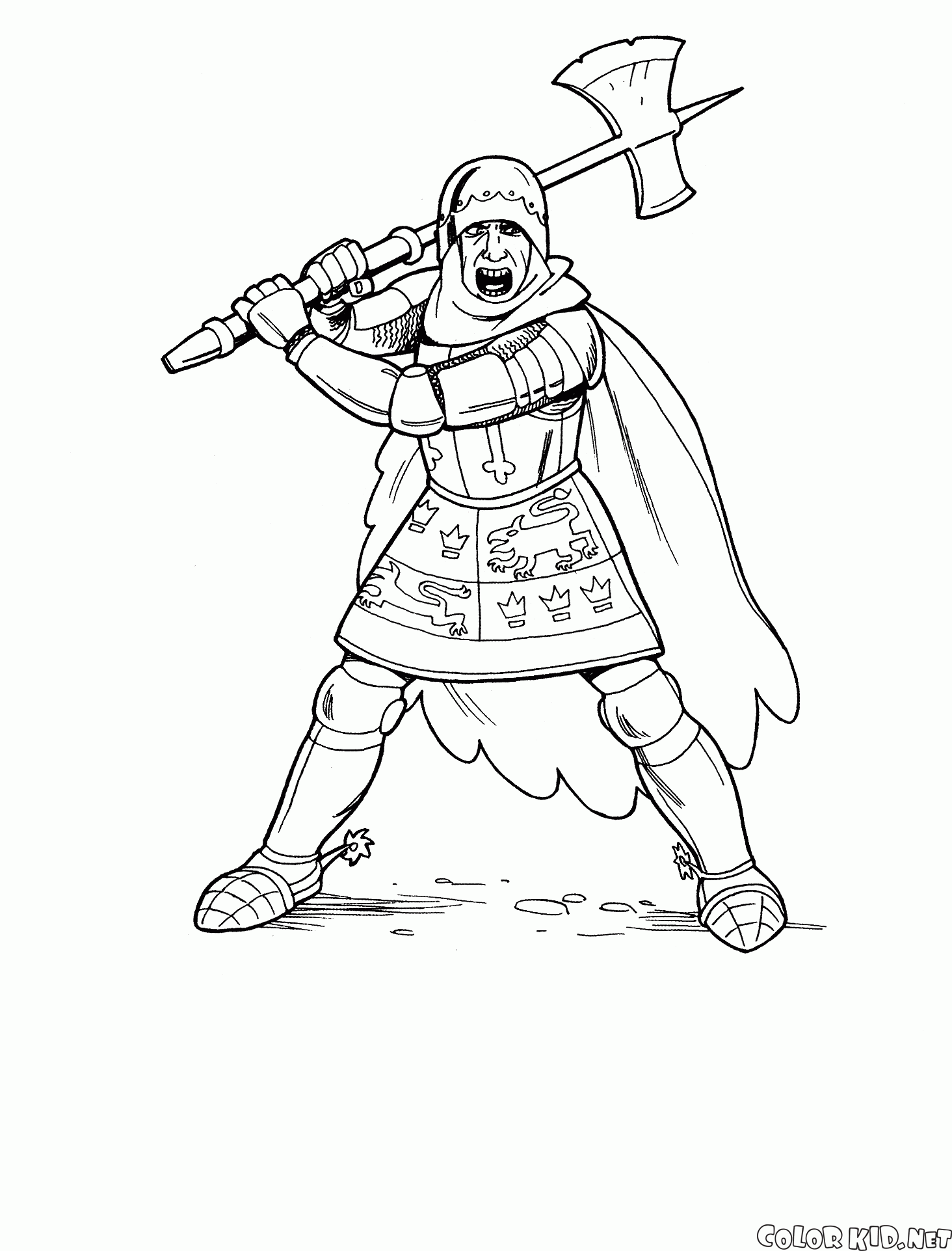 Cavaleiro com machado