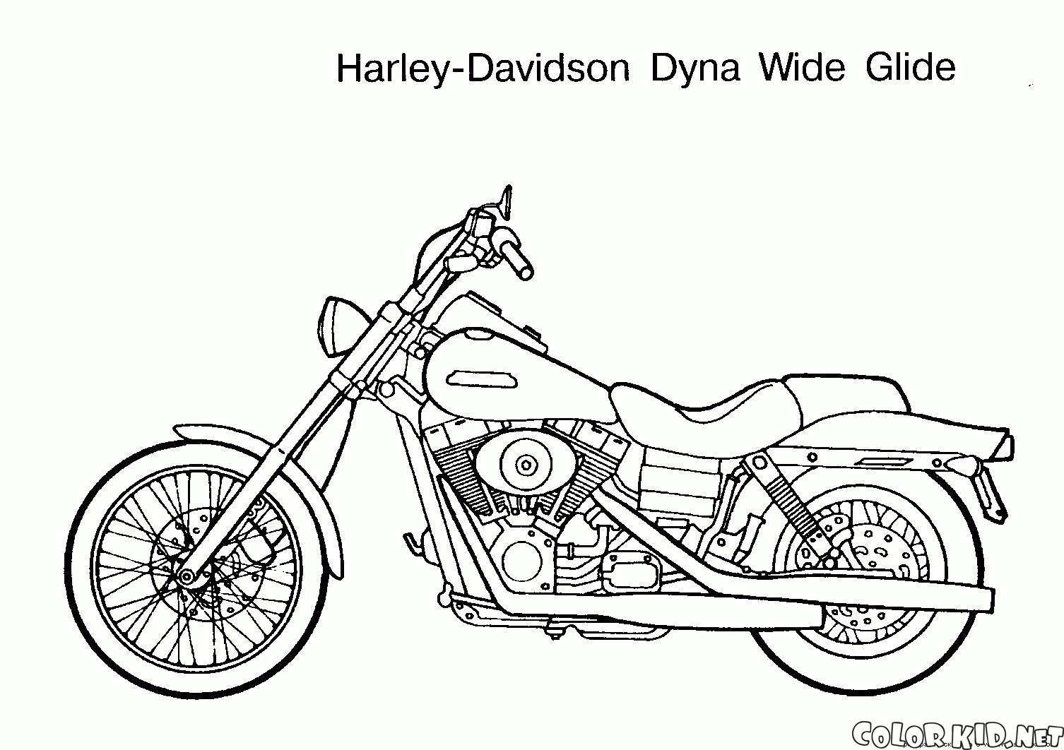 Coloring page - Reparação da motocicleta é difícil