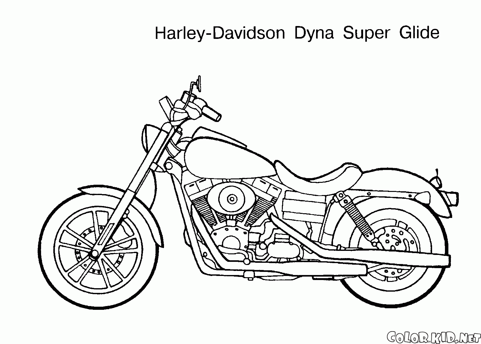 Coloring page - Motocicleta é sempre popular