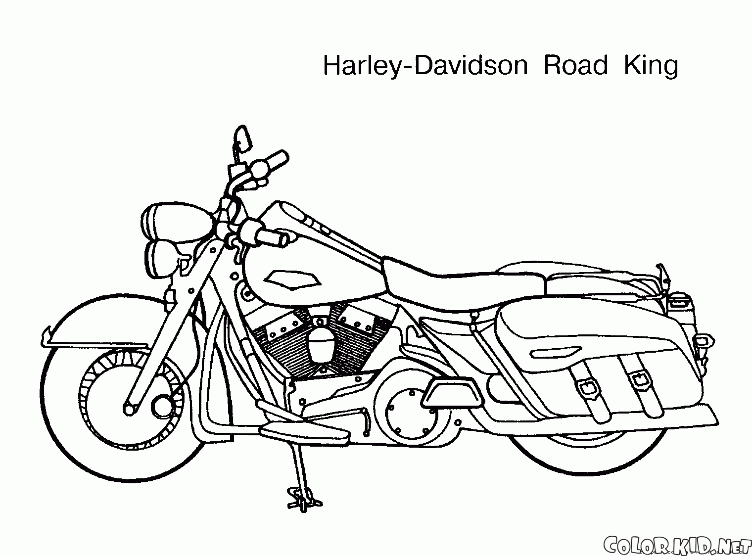 Desenhos de Motocicleta para Colorir