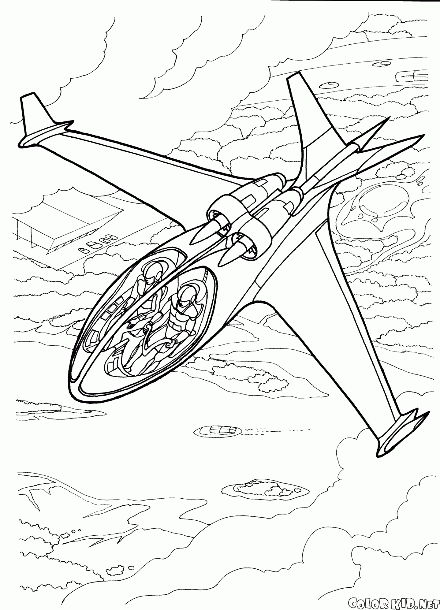 Avião a jato Mini