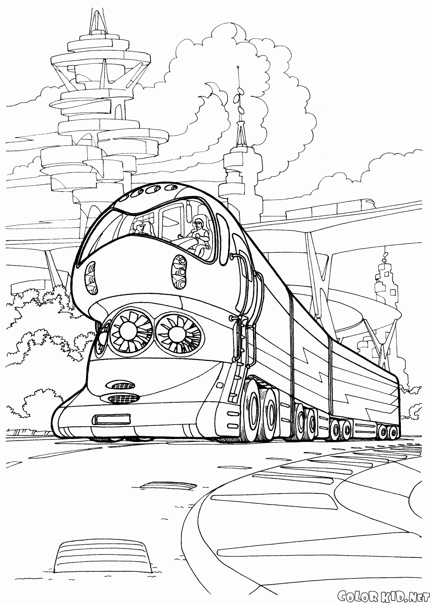 O trem de alta tecnologia