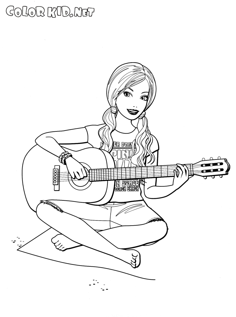 Barbie com guitarra