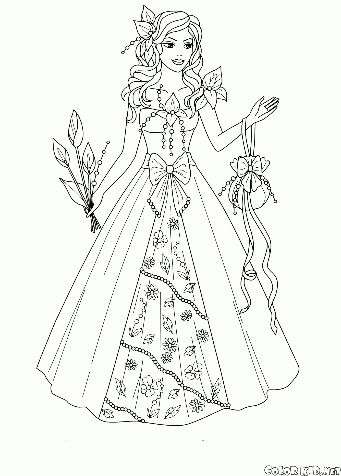 A princesa do reino de flores