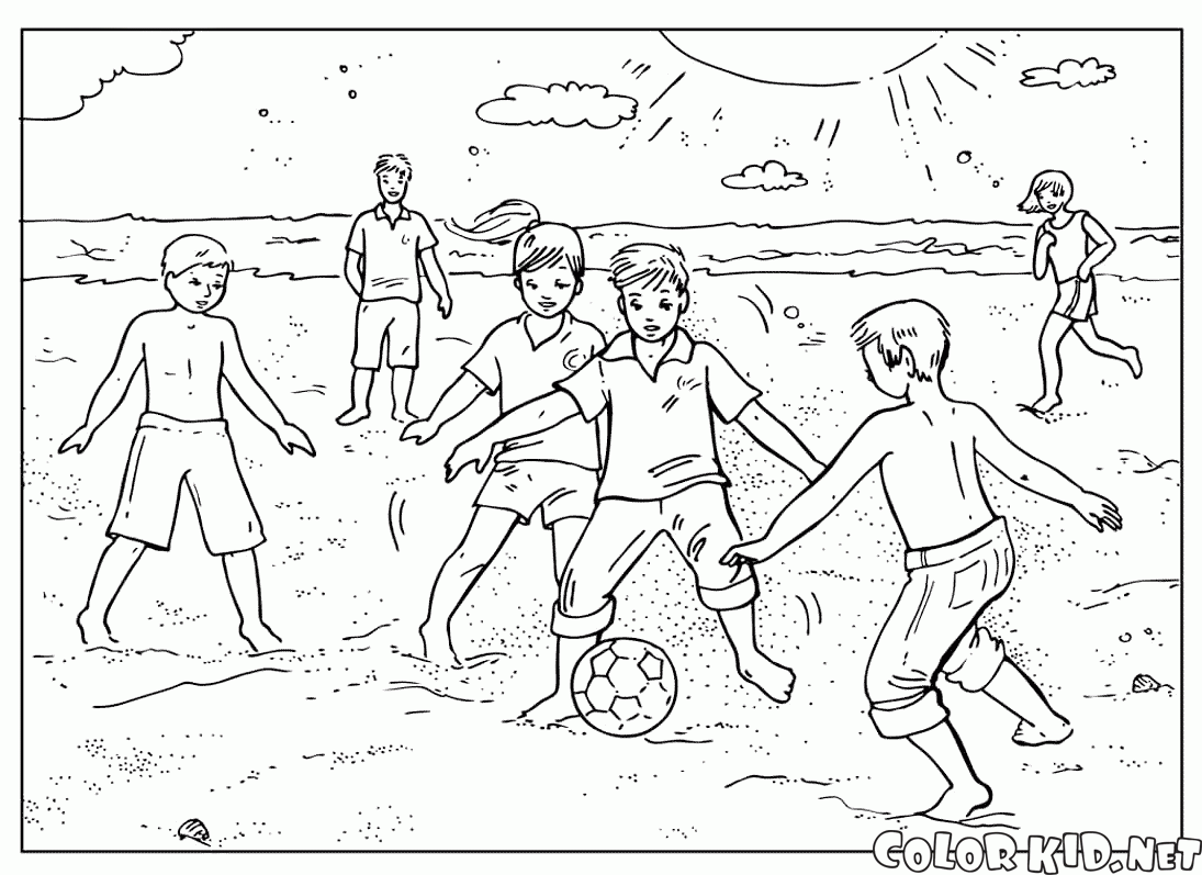 Futebol na praia