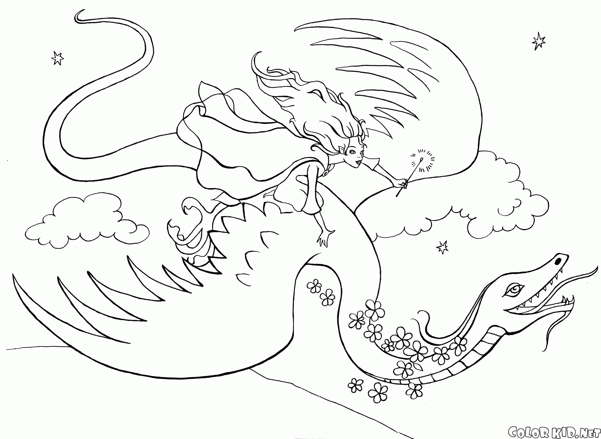 Princesa elfo escocesa - Retornar à infância - Coloring Pages for