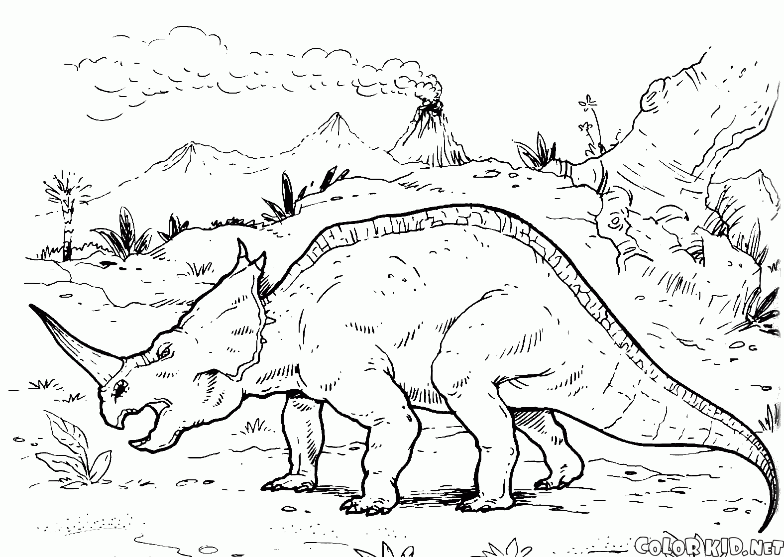 Centrosaurus está viajando o mundo