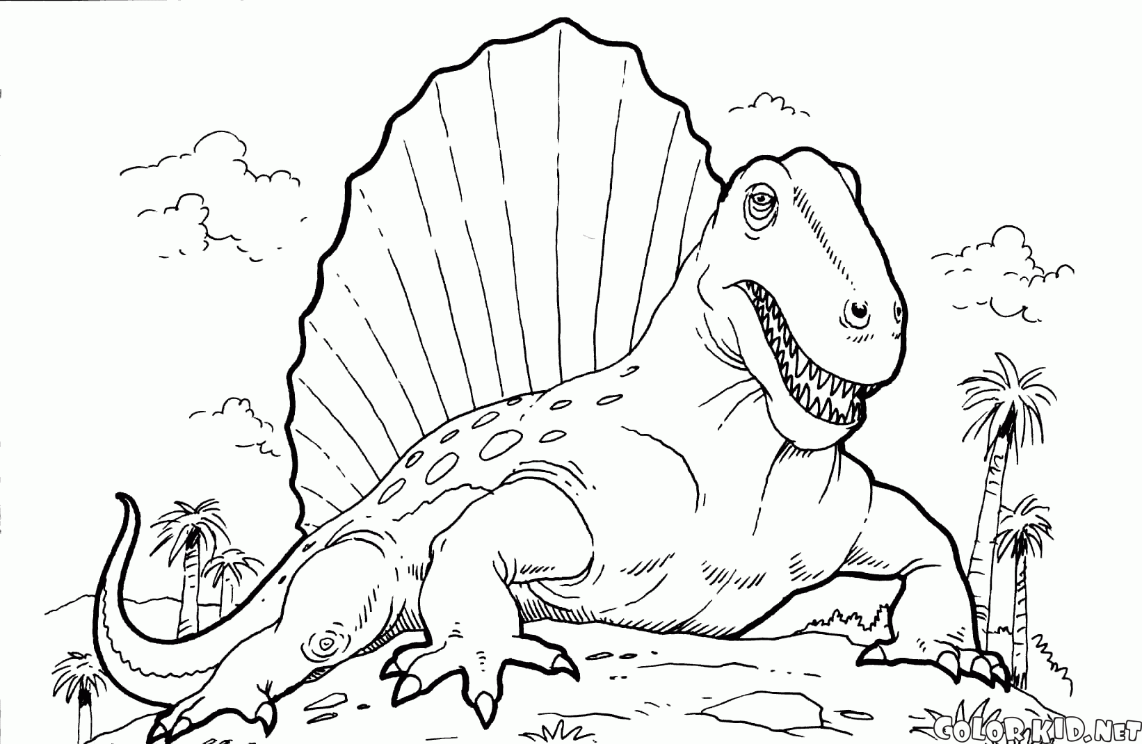 Desenho de Indominus Rex para colorir