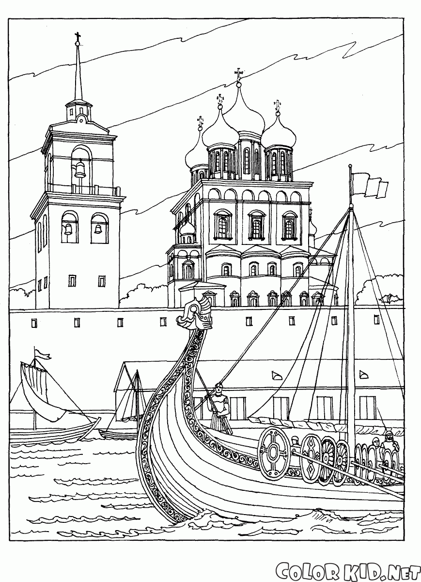 Catedral da trindade em Pskov