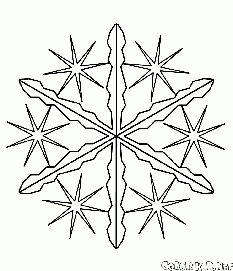 Estrelar na forma de flocos de neve